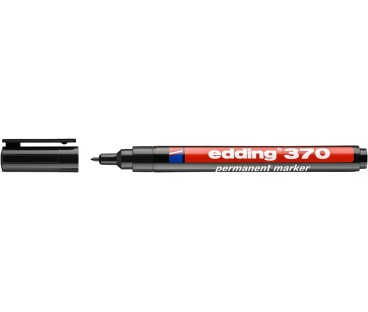 Marker permanentny czarny 1mm cienki EDDING 370