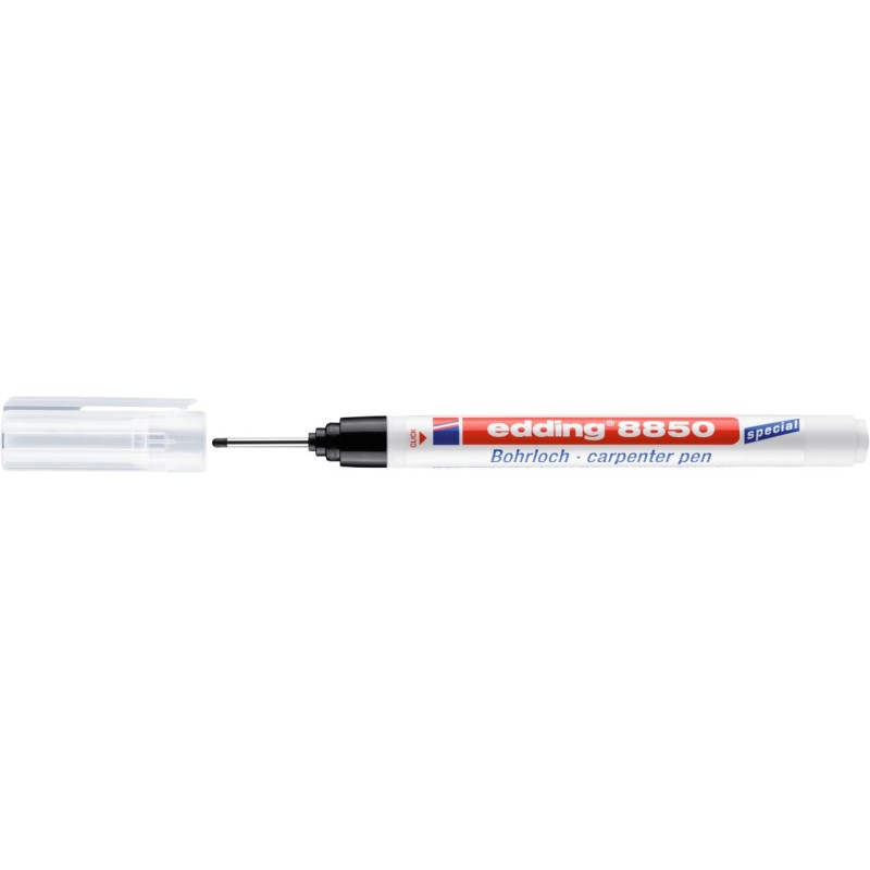Marker z długą końcówką do znakowania otworów czarny 1mm cienki EDDING 8850