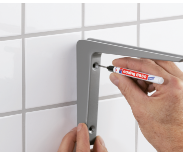 Marker z długą końcówką do znakowania otworów czarny 1mm cienki EDDING 8850