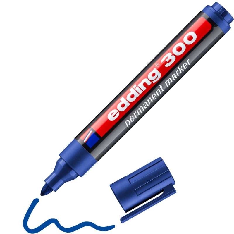 Marker permanentny niebieski 1,5-3mm EDDING 300