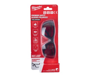Okulary ochronne PREMIUM z uszczelką przyciemniane Milwaukee 4932471886
