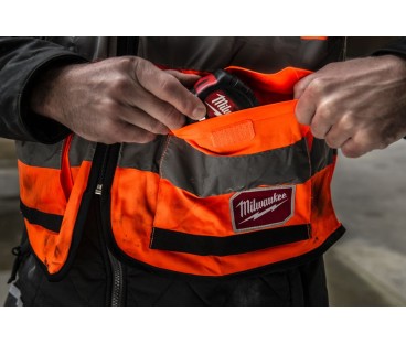 Kamizelka odblaskowa pomarańczowa PREMIUM o intensywnej widzialności Milwaukee