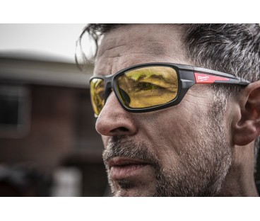 Okulary ochronne premium - szkła żółte 1 para MILWAUKEE 4932478928