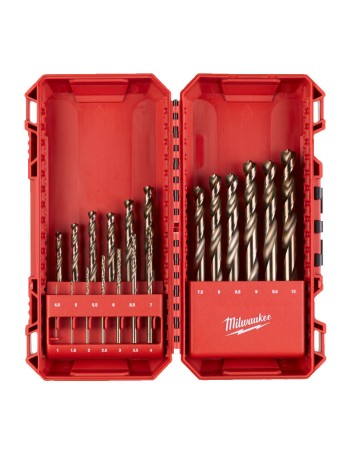 Zestaw wierteł do metalu 1-10mm HSS-G RED COBALT Milwaukee 4932493867