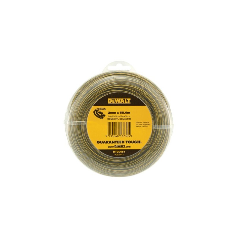 Żyłka tnąca do podkaszarek 2mm 68m DT20651 DeWALT Żyłka tnąca do podkaszarek 2mm 68m DT20651 DeWALT
