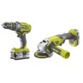 Zestaw 2 narzędzi 18V 1x2.0Ah 1x4.0Ah R18PDAG-242S RYOBI 5133003842