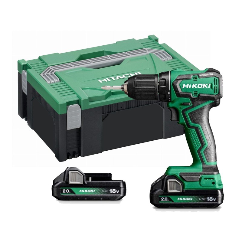 Wiertarko-wkrętarka 18V 2x2.0Ah z silnikiem bezszczotkowym HIKOKI DS18DD WRZ