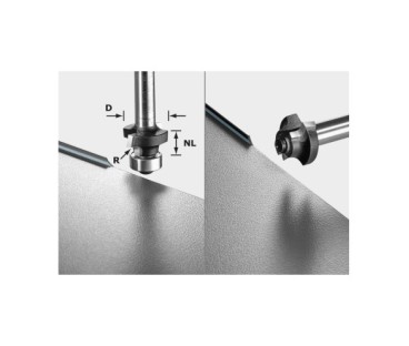 Frez do zaokrągleń S8 HW R3 D22-KL OFK FESTOOL 499797