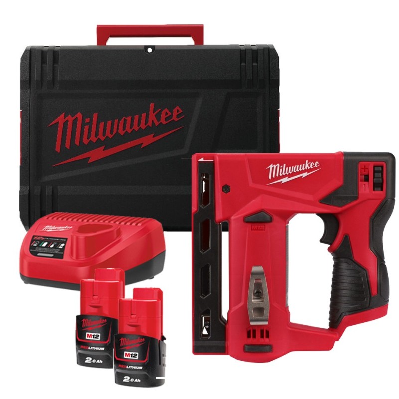 Zszywacz akumulatorowy 12V M12 BST-202X MILWAUKEE 4933459635