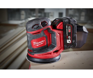 Szlifierka mimośrodowa 125mm akumulatorowa 18V 2x5.0Ah M18 BOS125-502B Milwaukee 4933464229