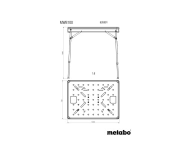 Stół wielofunkcyjny MWB 100 Metabo 626991000