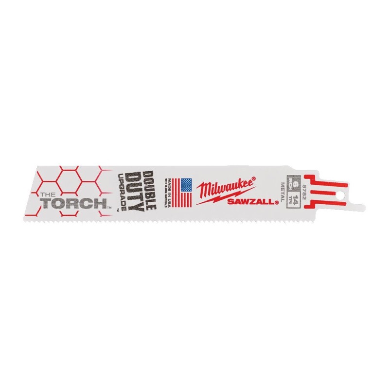 Brzeszczot do metalu 150mm 14TPI Torch bimetal do prac przy dużych obciążeniach (5szt.) Milwaukee 48005782