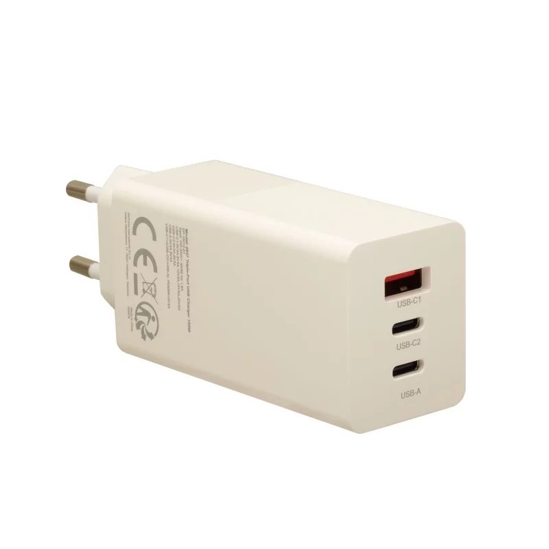 Ładowarka PATONA Premium GaN PD100W 2xUSB-C 1xUSB-A PD3.0 QC3.0 kolor biały Ładowarka PATONA Premium GaN PD100W 2xUSB-C 1xUSB-A PD3.0 QC3.0 kolor biały