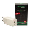 Ładowarka PATONA Premium GaN PD100W 2xUSB-C 1xUSB-A PD3.0 QC3.0 kolor biały Ładowarka PATONA Premium GaN PD100W 2xUSB-C 1xUSB-A PD3.0 QC3.0 kolor biały