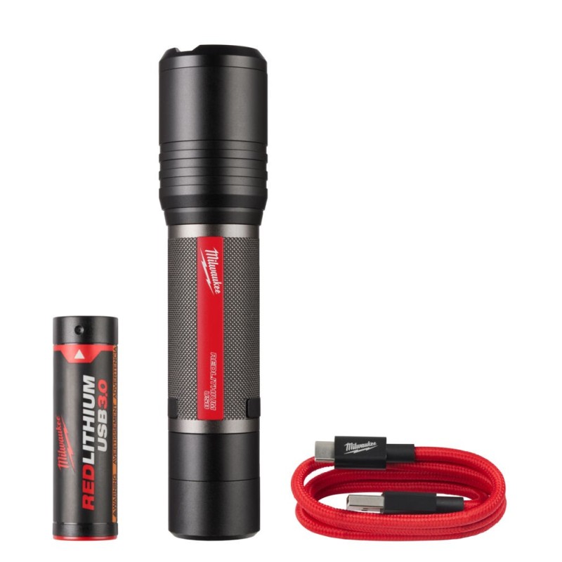 Latarka USB 2000 Lumenów L4 FL2000-301 Milwaukee 4933479637