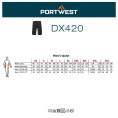 Elastyczne szorty robocze DX4 Czarne PORTWEST DX420