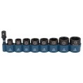 Zestaw nasadek udarowych 8-18mm 3/8" z adapterem do zakrętarki 1/4" Makita E-16639