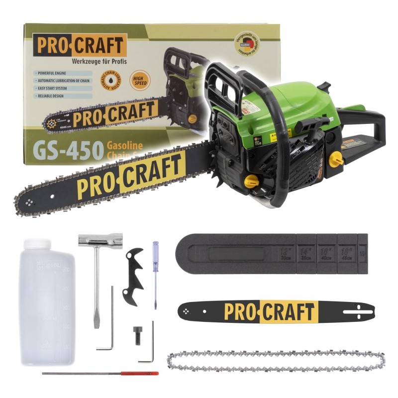 Spalinowa piła łańcuchowa 40cm 49,3cc Procraft GS-50