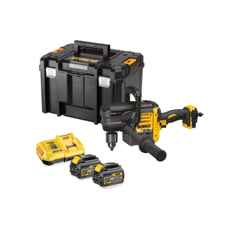 Wiertarka wiertnica kątowa 54V FLEXVOLT z silnikiem bezszczotkowym 2x6.0Ah DCD460T2 DeWALT