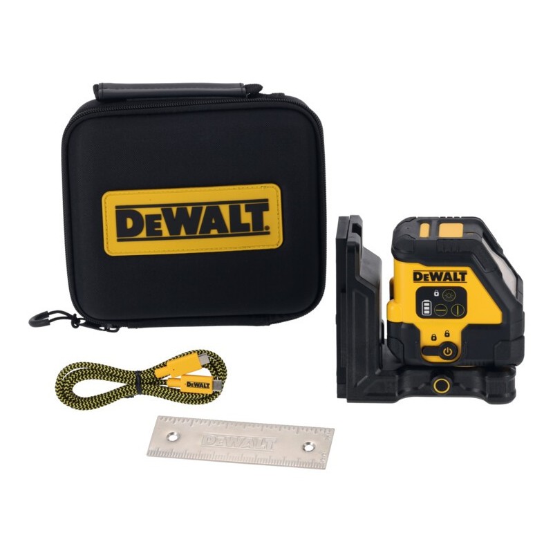 Laser krzyżowy samopoziomujący czerwony USB DeWALT DCLE14201RB