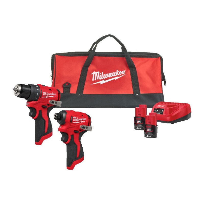 Zestaw combo M12 BLPP2D-202B bezszczotkowy POWERPACK MILWAUKEE 4933500139