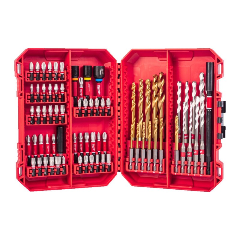 Zestaw bitów i wierteł udarowych ShockWave 74 szt. MILWAUKEE 4932501308