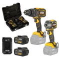 Zestaw combo Wiertarko-wkrętarka Udarowa 160Nm, Zakrętarka 230Nm, 2x 5.0Ah, Ładowarka JCB-18PKIT-3