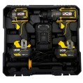 Zestaw combo Wiertarko-wkrętarka Udarowa 160Nm, Zakrętarka 230Nm, 2x 5.0Ah, Ładowarka JCB-18PKIT-3