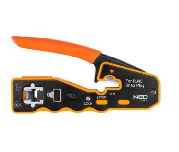 Szczypce do zaciskania wtyków przelotowych RJ45 NEO TOOLS 01-564