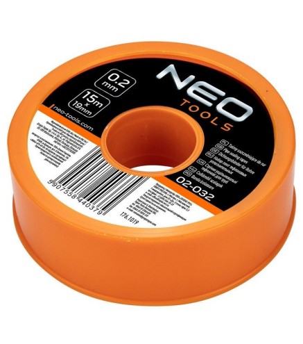 Taśma uszczelniająca do rur 15 m x 19 mm x 0.2 mm NEO TOOLS 02-032