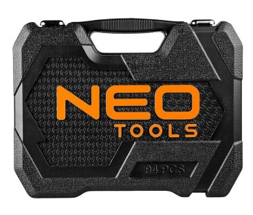 Zestaw kluczy nasadowych 1/2, 1/4, 94 szt., CrV NEO TOOLS 10-062