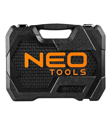 Zestaw kluczy nasadowych 1/2, 1/4, 94 szt., CrV NEO TOOLS 10-062