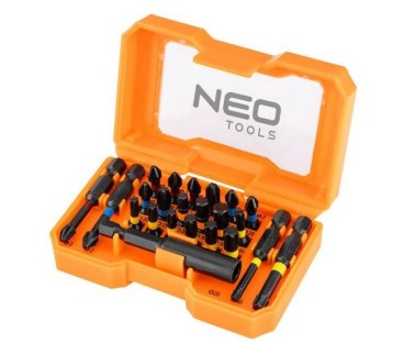 Zestaw bitów, 23 szt.  przedłużka 1/4" HEX NEO TOOLS 56-612