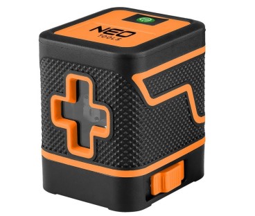 Laser krzyżowy 15 m, zielony, poziomica laserowa etui NEO TOOLS 75-146