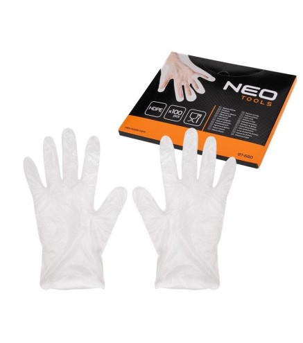 Rękawiczki jednorazowe foliowe, 100 sztuk NEO TOOLS 97-680