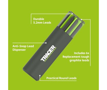 Zestaw wkładów do ołówka do materiałów budowlanych 2B 5.2mm TRACER ATPL1