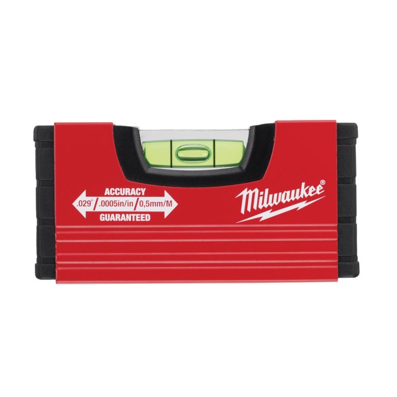 Mini poziomica aluminiowa 10 cm dokładność 0,5 mm/m Milwaukee 4932459100 Mini poziomica aluminiowa 10 cm dokładność 0,5 mm/m Milwaukee 4932459100