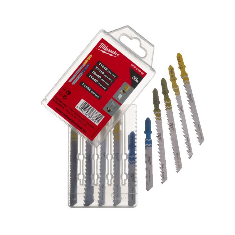 Zestaw brzeszczotów do wyrzynarki drewno i metal 35 szt. Milwaukee 4932479088