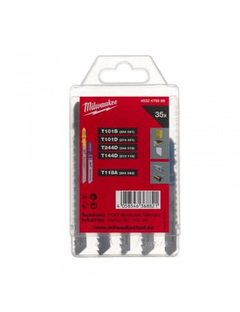 Zestaw brzeszczotów do wyrzynarki drewno i metal 35 szt. Milwaukee 4932479088
