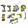 Zestaw 9 narzędzi R18CK9-252S 1x5.0Ah 1x2.0Ah RYOBI 5133003576