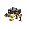 Zestaw combo 18V wiertarko-wkrętarka + zakrętarka udarowa 2x2.0Ah DCK2061D2T DeWALT