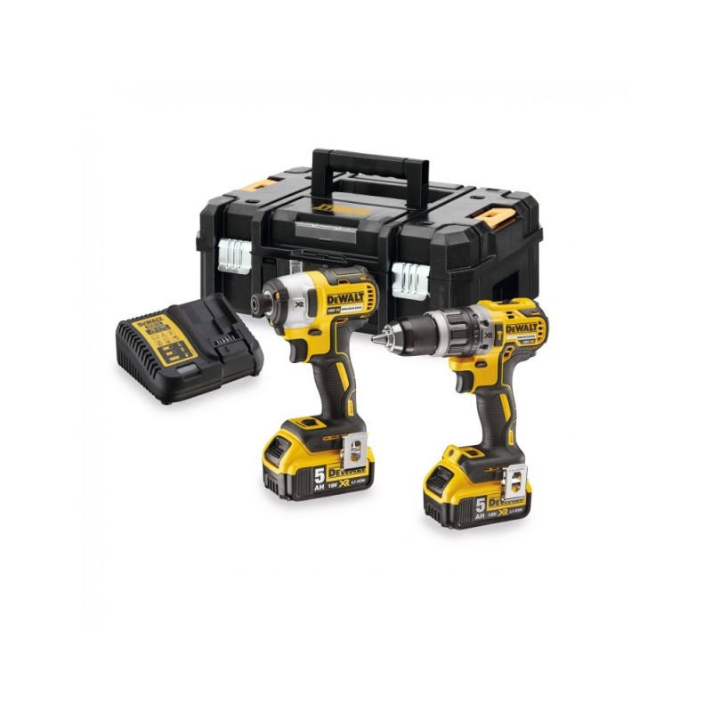 Zestaw combo 18V wiertarko-wkrętarka + zakrętarka 2x5.0Ah DCK266P2T DeWALT