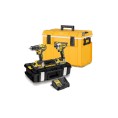 Zestaw combo wiertarko-wkrętarka DCD796 + zakrętarka DCF887 + 2x5.0Ah ładowarka + lodówka TOUGH SYSTEM DS404 DCK266P2C DeWALT