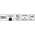 Nożyce do żywopłotu 56cm akumulatorowe 18V YATO YT-82833